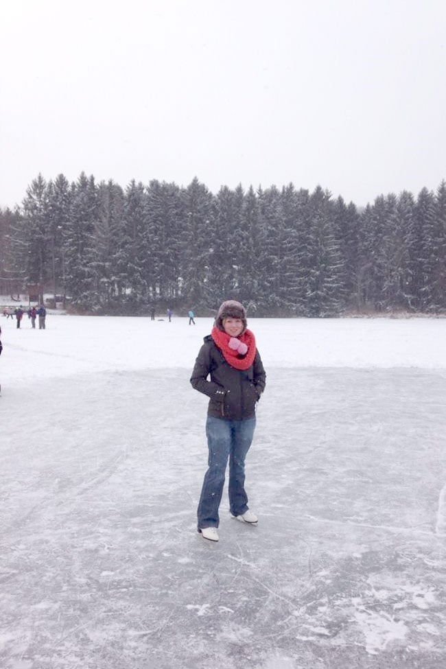 Wellsboro Pennsylvania Ice Skating Lake