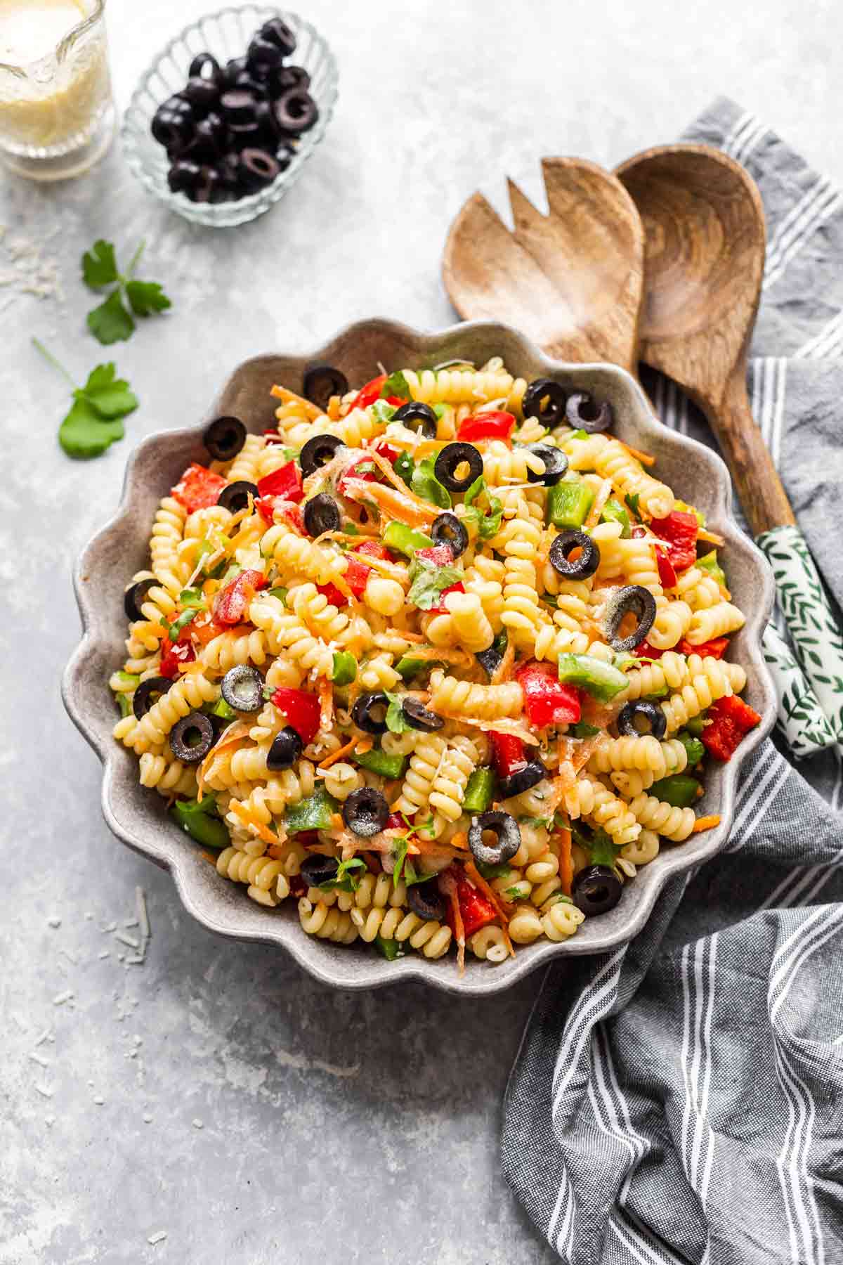 Italian Pasta Salad with Olives