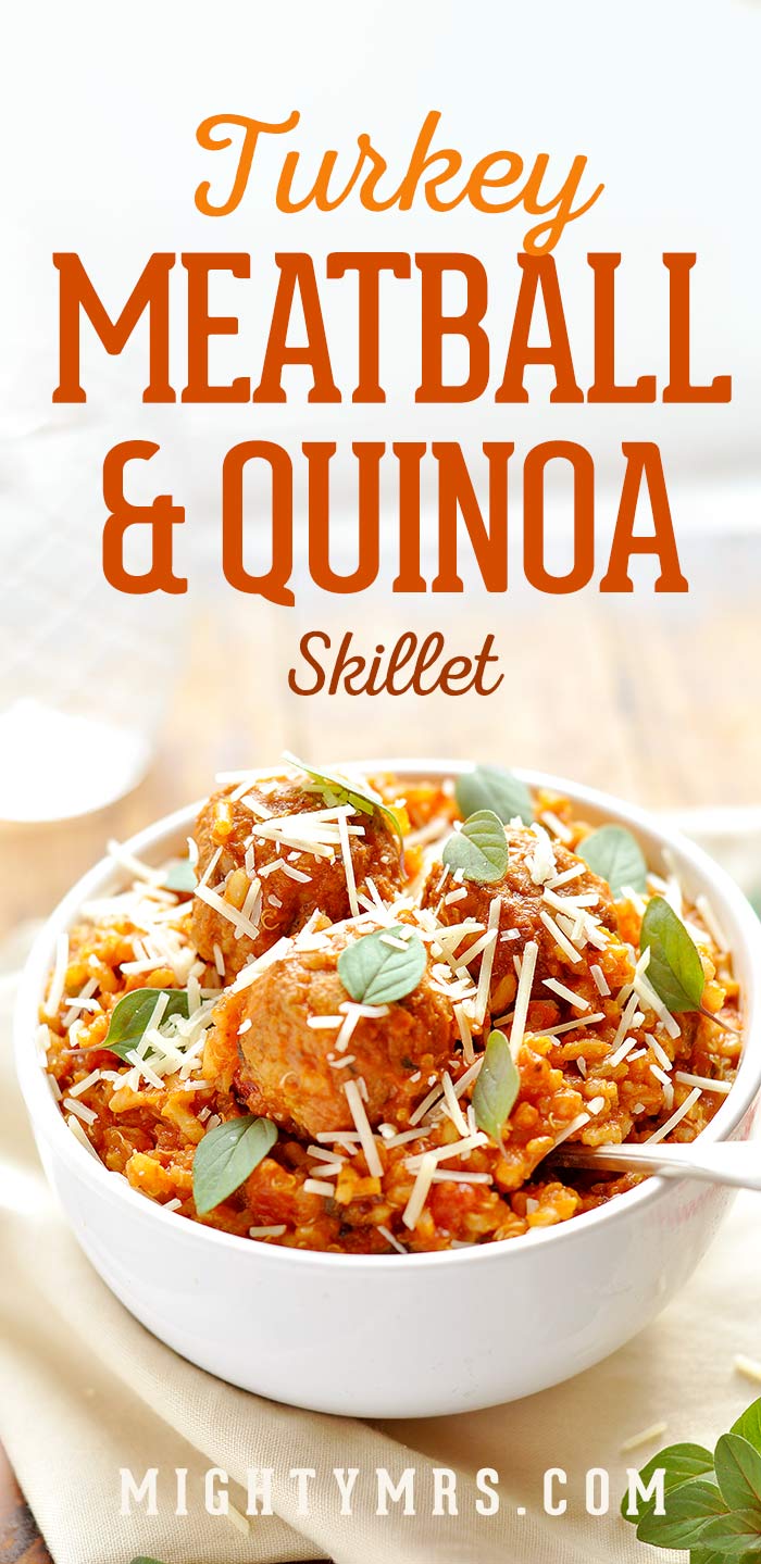 Turkey Meatball Skillet with Quinoa