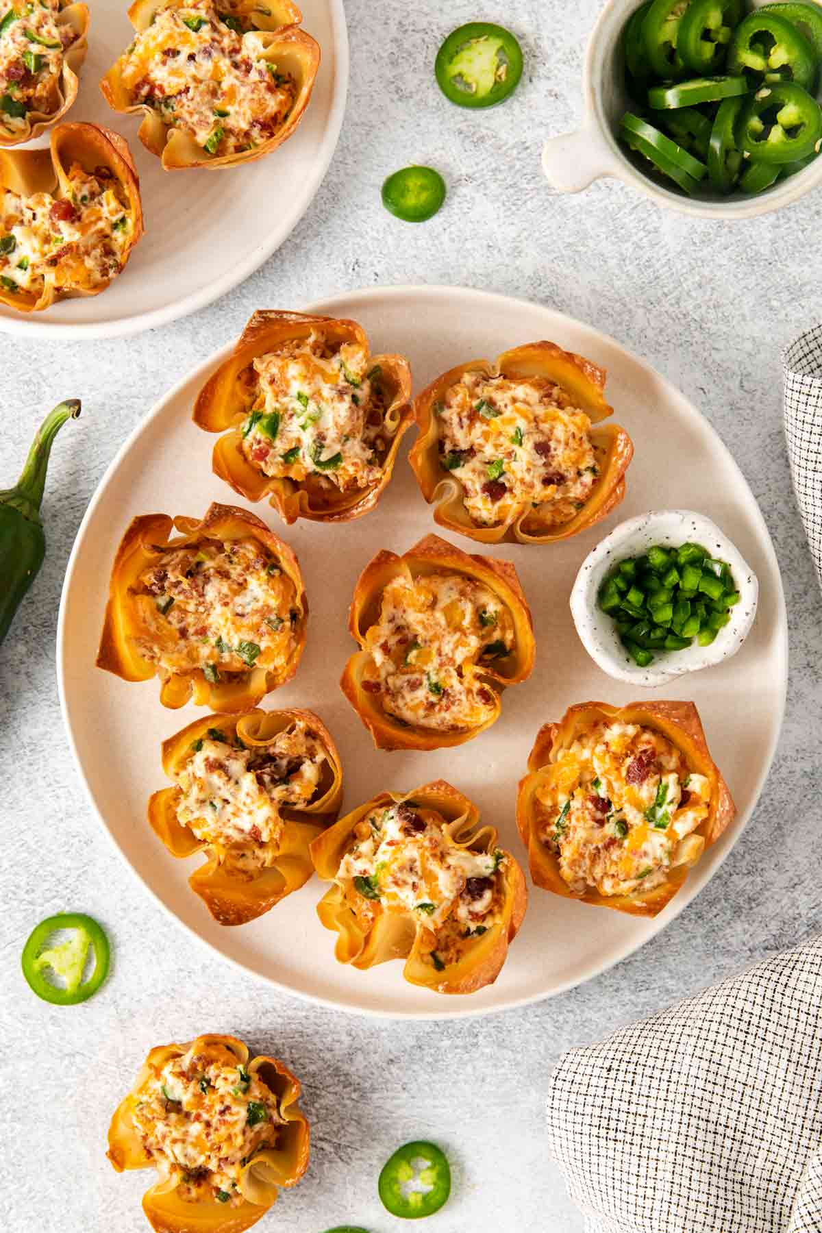 Baked Jalapeño Popper Appetizer Cups