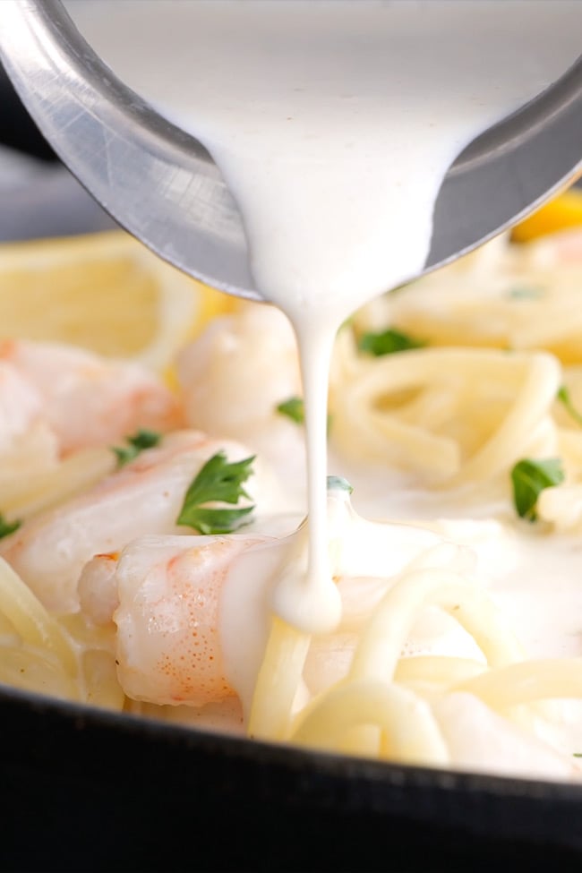 Easy Homemade Shrimp Alfredo Sauce