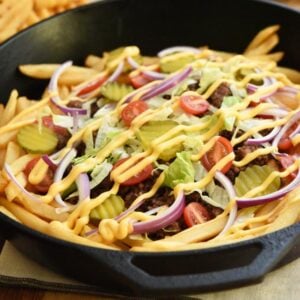 Easy Loaded Cheeseburger Fries