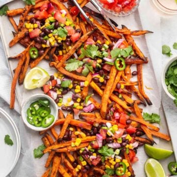 Mexican Loaded Sweet Potato Fries