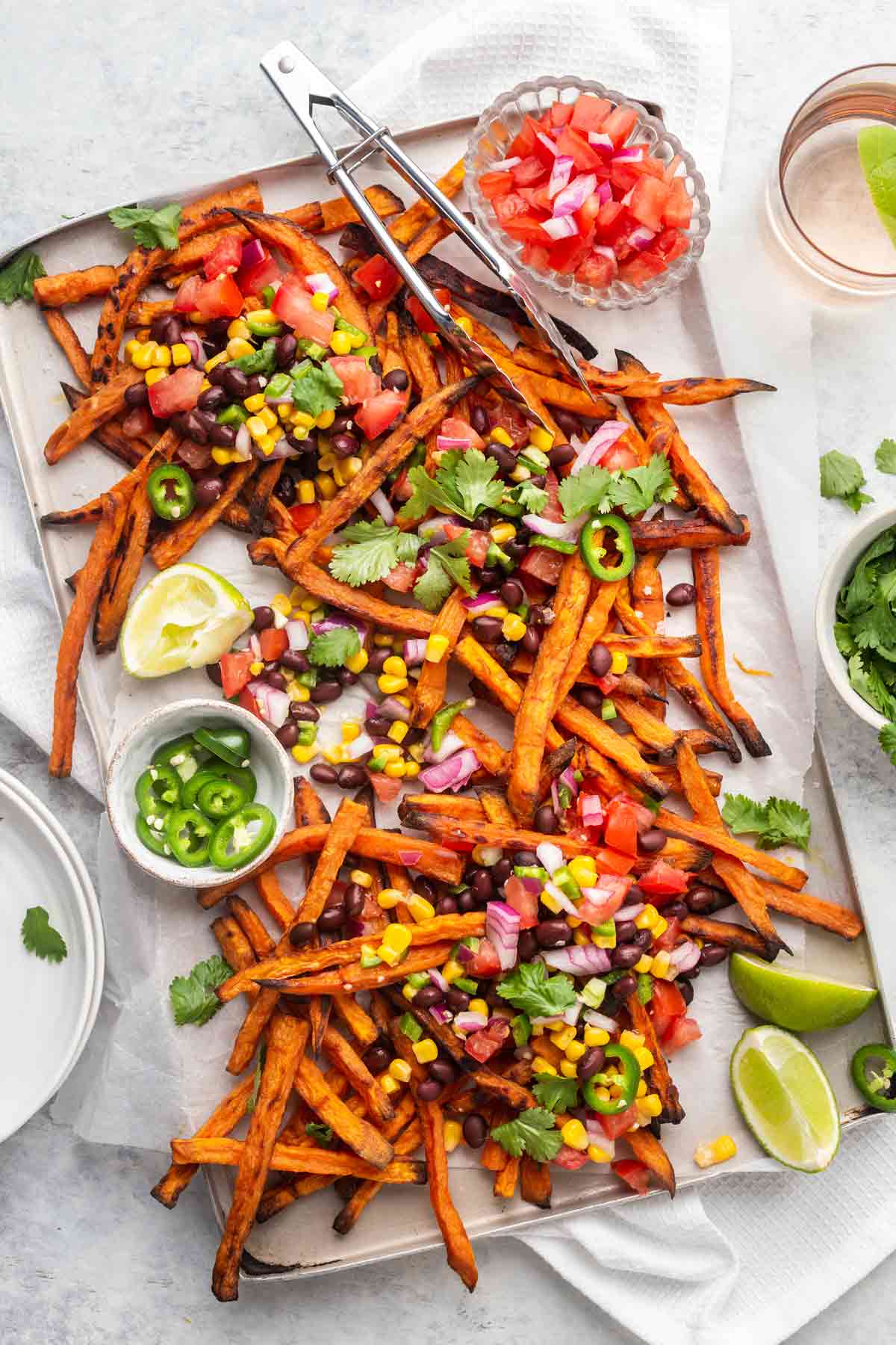 Mexican Loaded Sweet Potato Fries