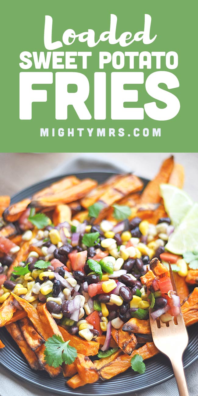 Mexican Loaded Sweet Potato Fries