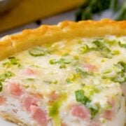 Low-fat Ham and Cheese Quiche