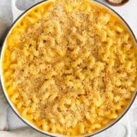 Macaroni and Cheese Baked with Breadcrumbs