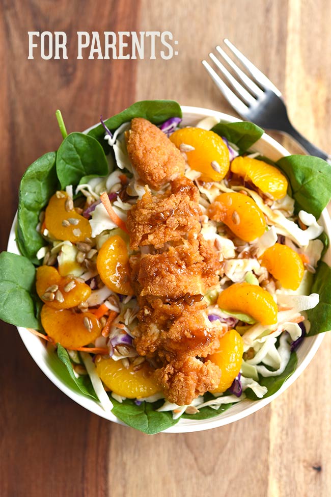 Mandarin Orange Chicken Spinach Salad