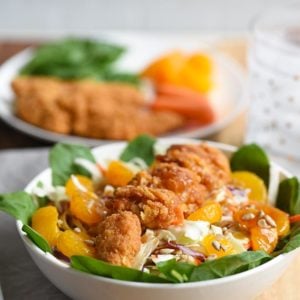 Mandarin Orange Chicken Spinach Salad