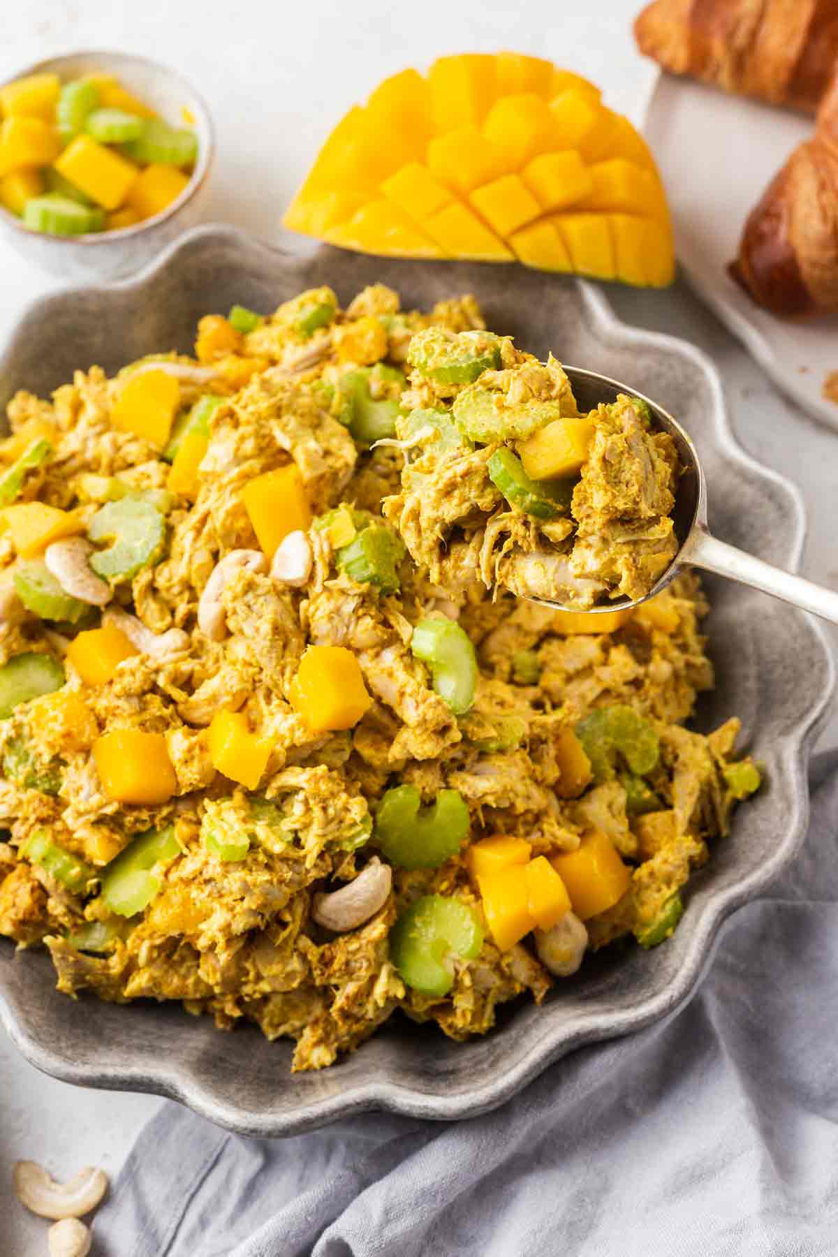 Mango Curry Chicken Salad