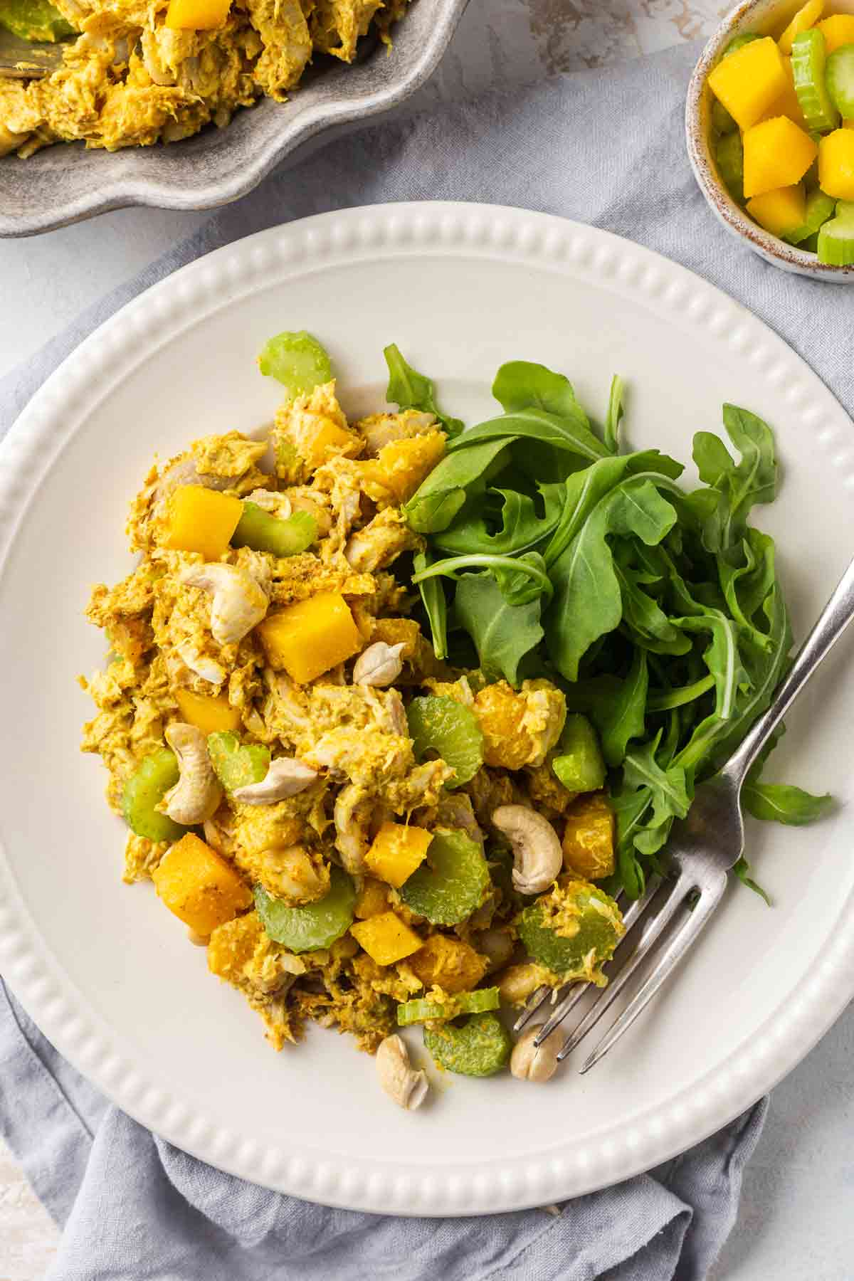 Mango Curry Chicken Salad