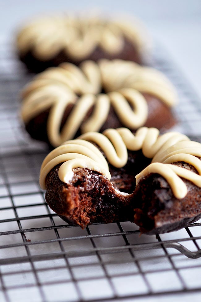 Bite of Chocolate Maple Zucchini Donut