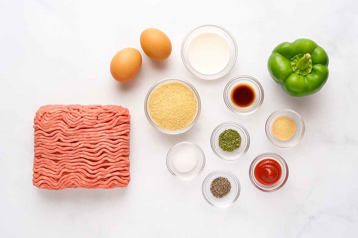 Italian Meatloaf and Meatball Ingredients