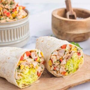 Mexican Chicken Salad Wraps