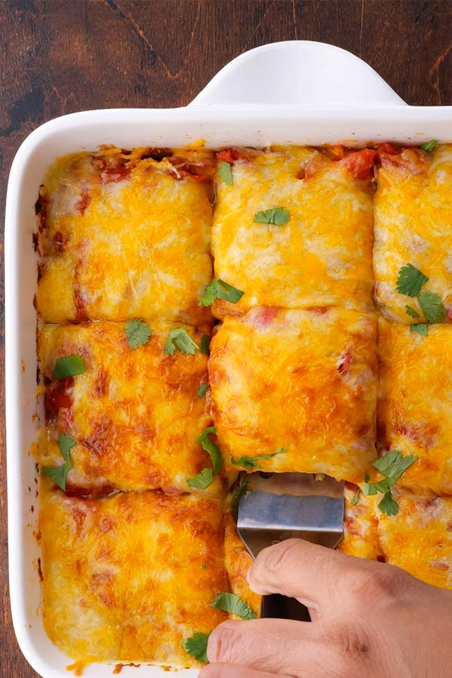 5-Ingredient Layered Chicken Tortilla Casserole