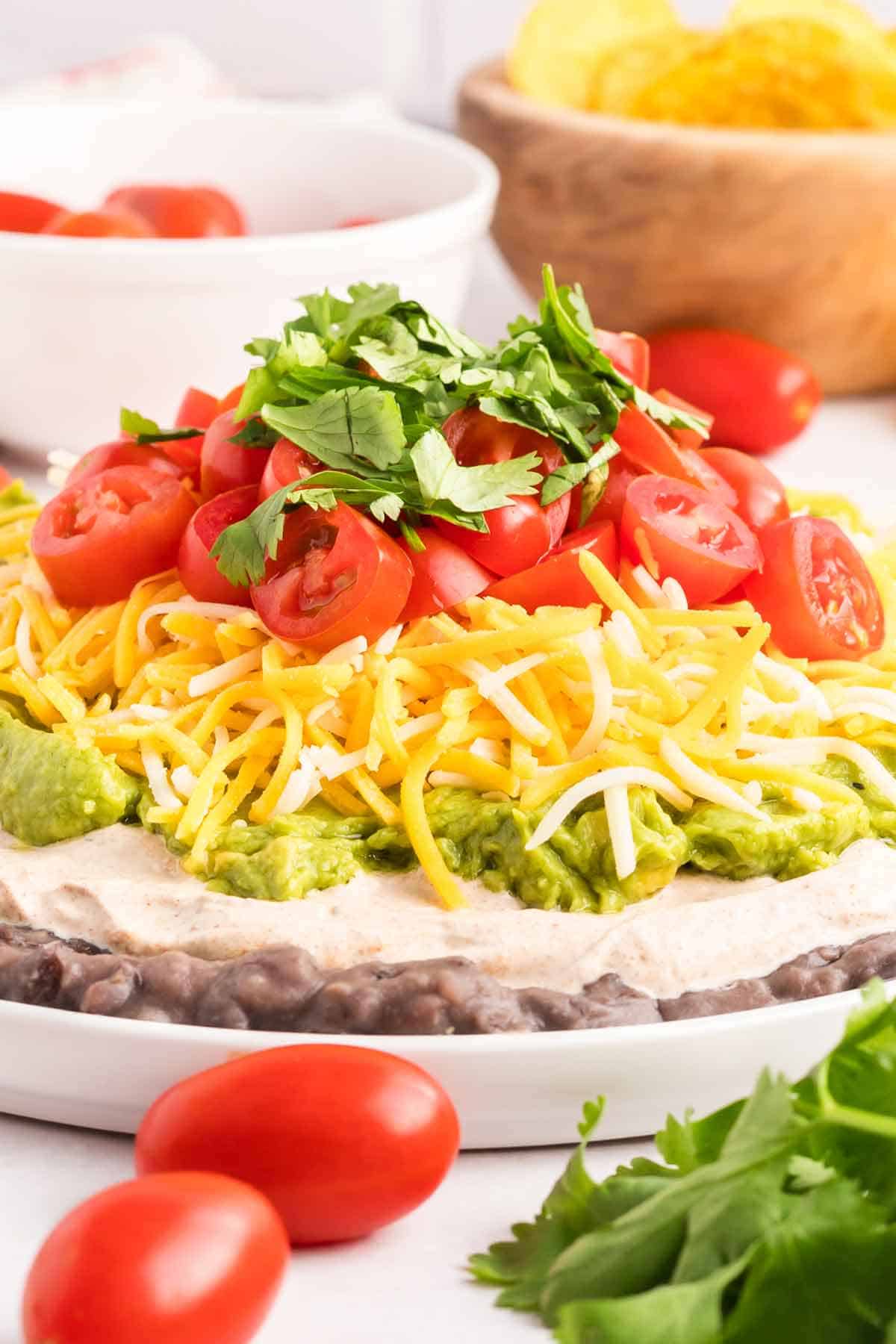 Mexican 5-Layer Dip with Guacamole