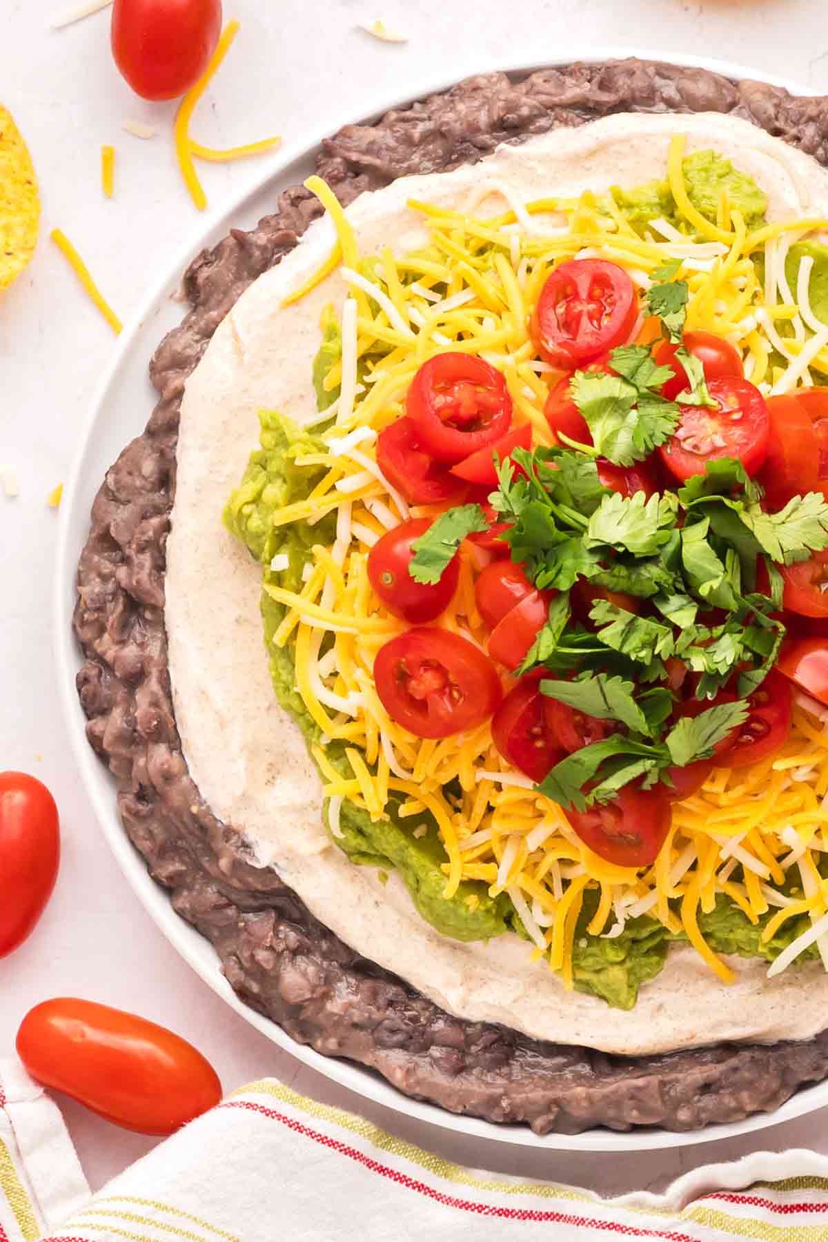 Vegetarian Mexican 5-Layer Dip