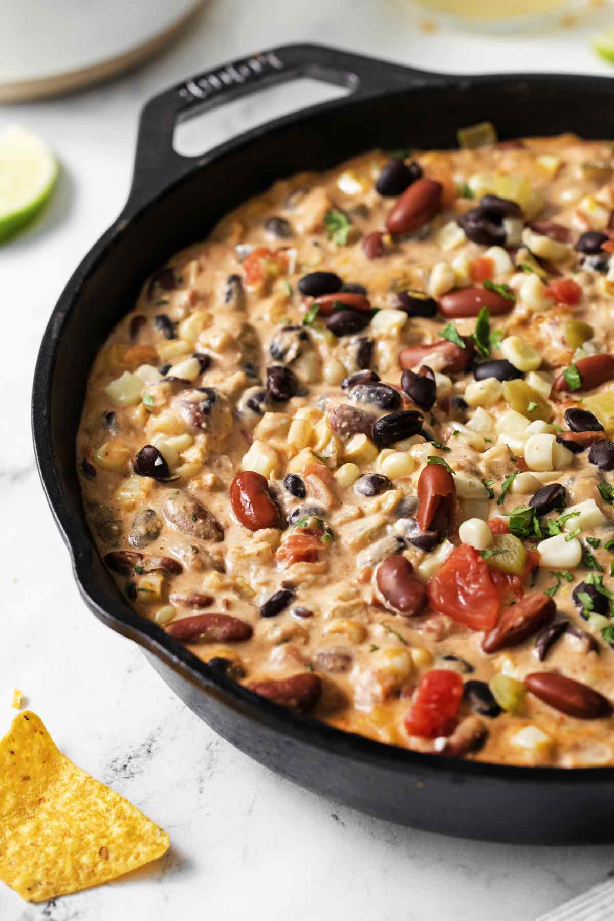 Hot Mexican Bean Dip Appetizer