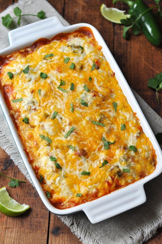 Healthy Vegetarian Mexican Quinoa Casserole