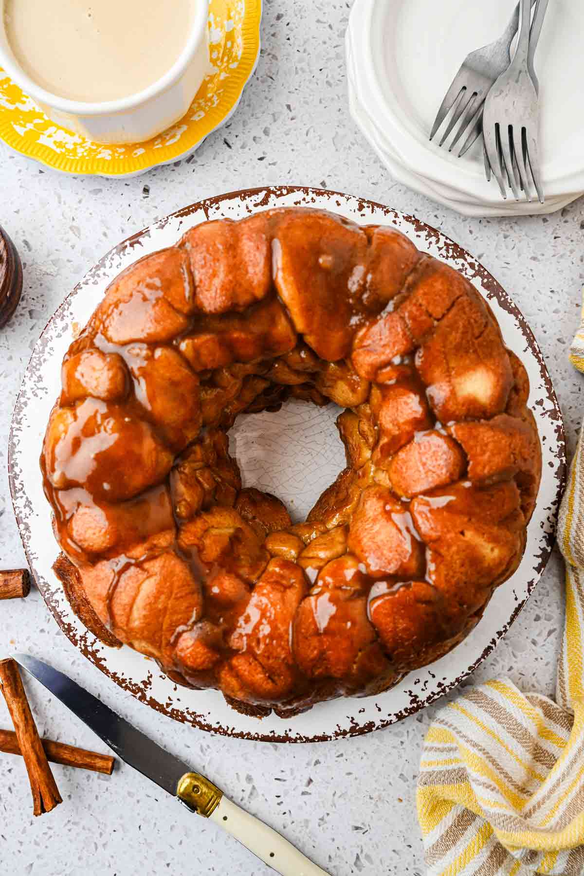 Monkey Bread made with Dinner Roll Dough
