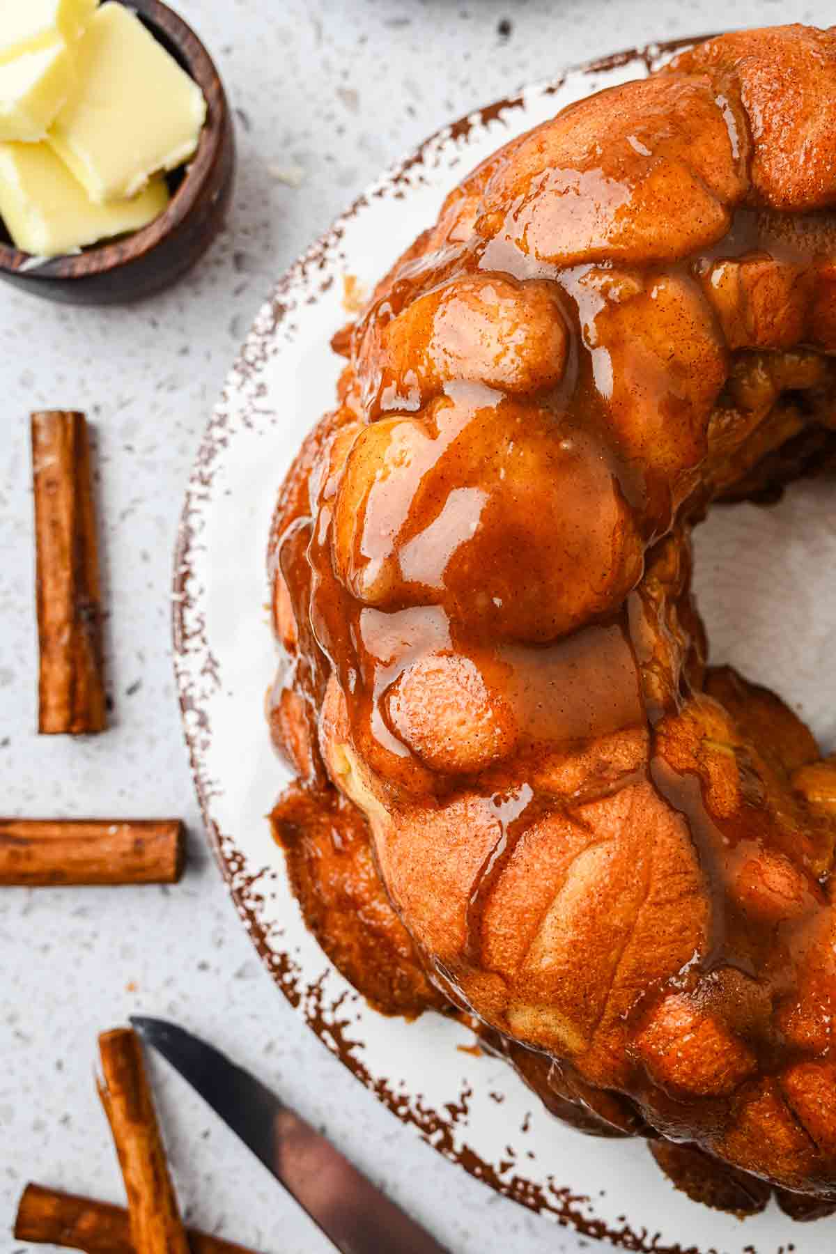 Easy Monkey Bread with Frozen Dinner Roll Dough