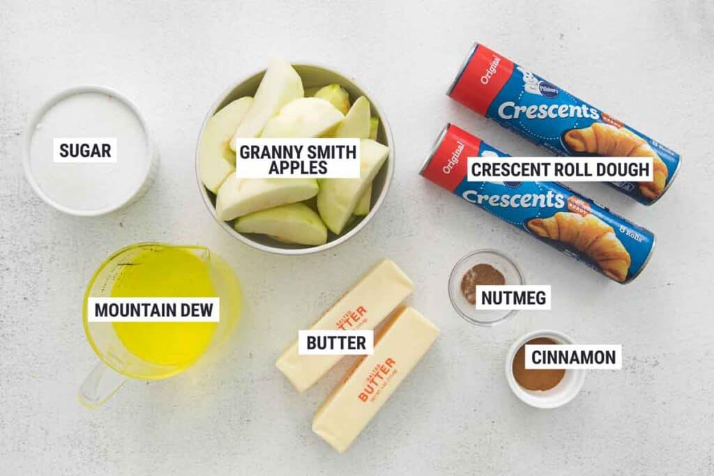Mountain Dew Crescent Roll Apple Cumpling Ingredients