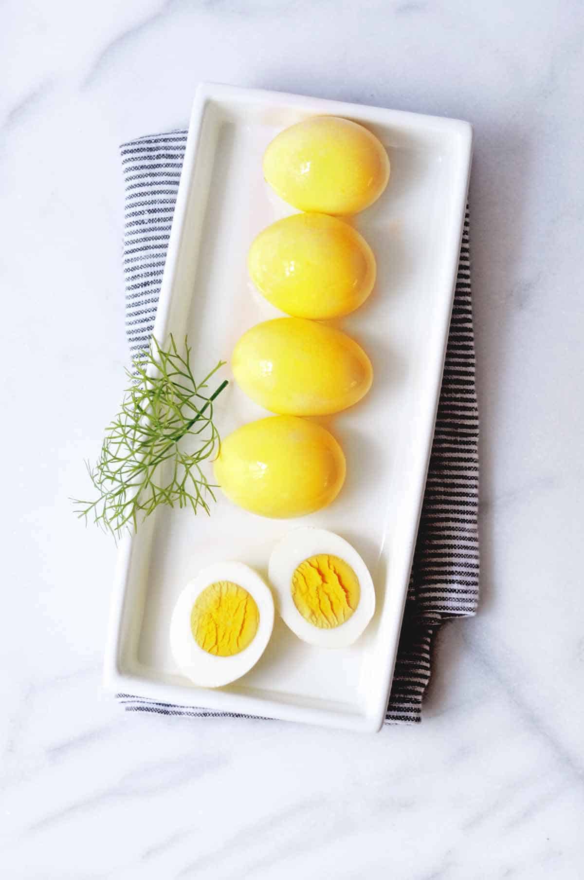 Yellow Pickled Eggs