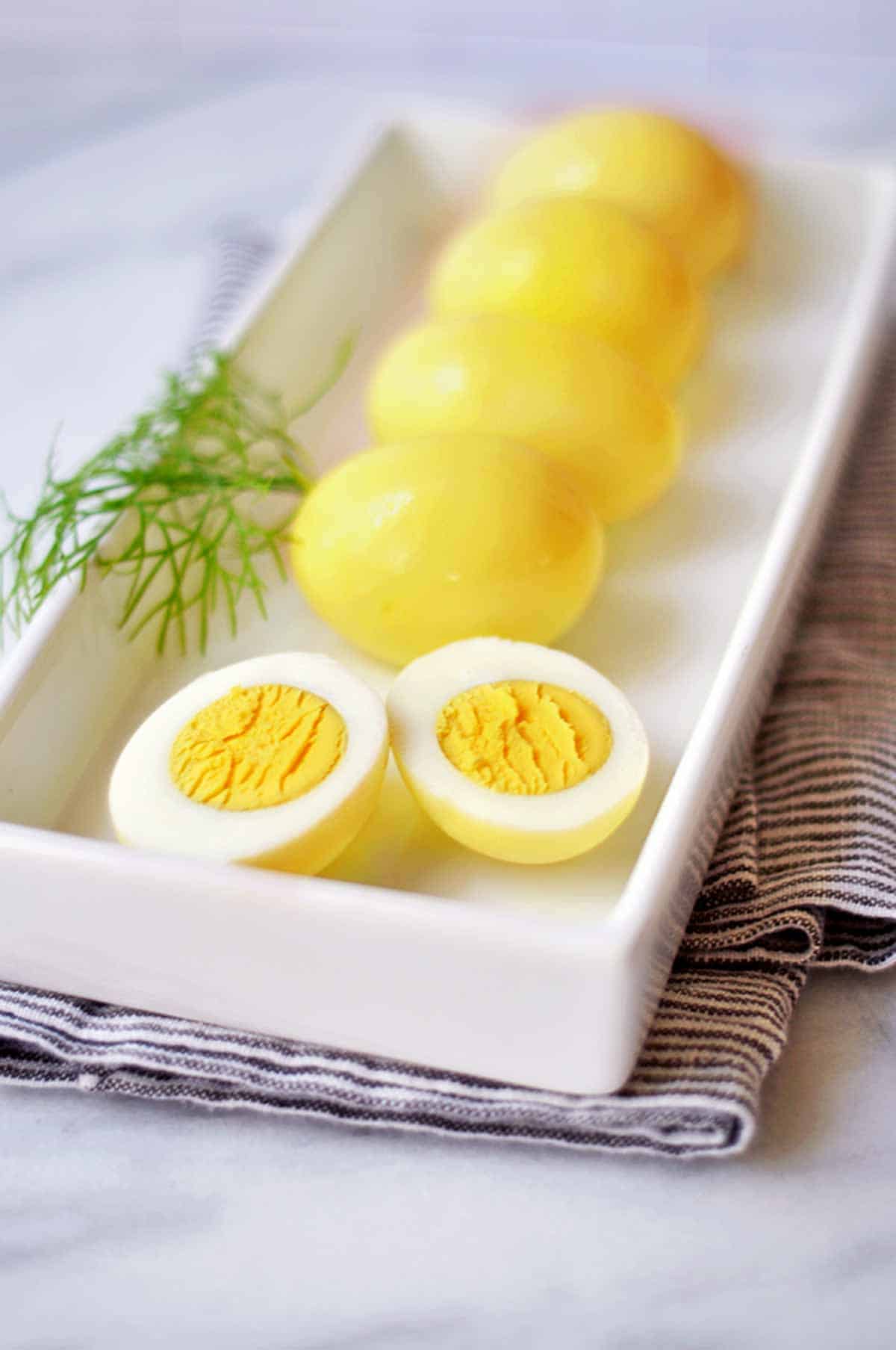 Yellow Pickled Eggs