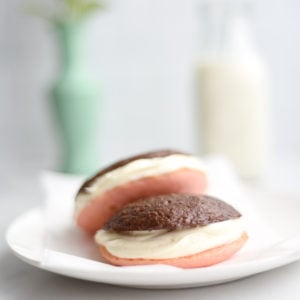 Neapolitan Whoopie Pies - using cake mix