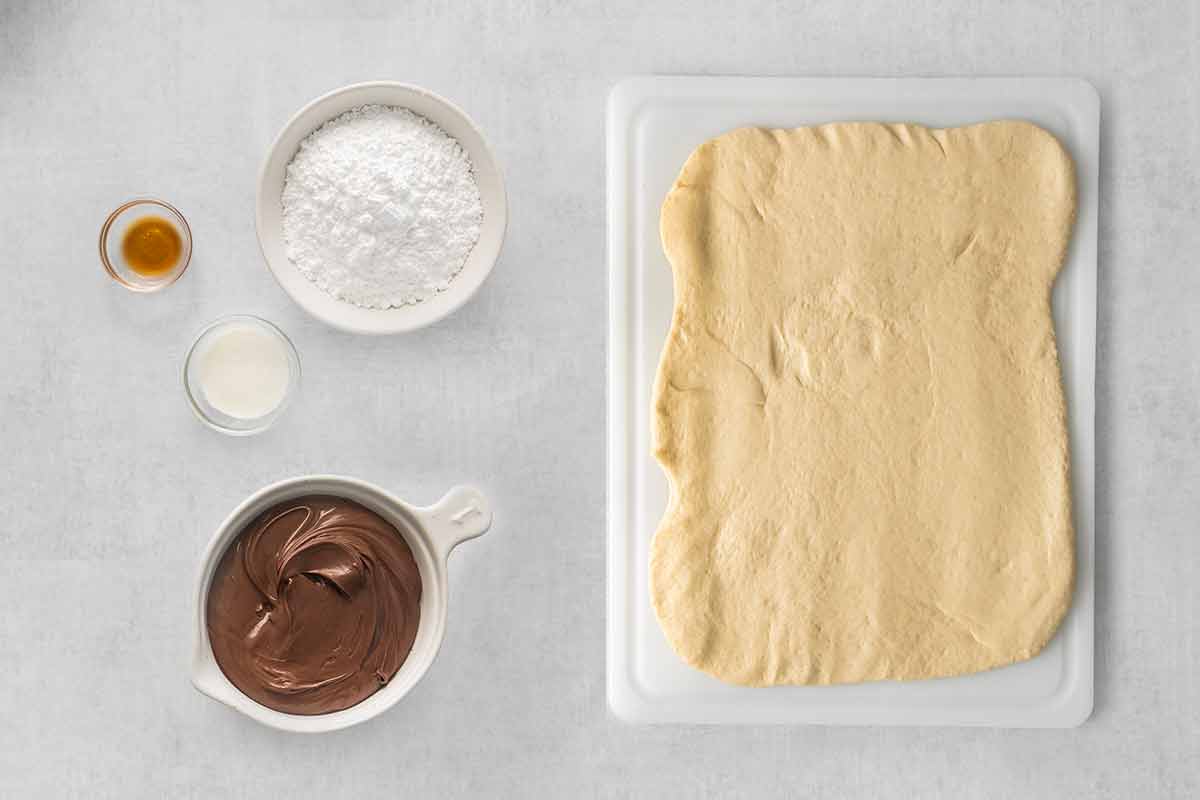 Nutella Crescent Rolls with Whipped Frosting