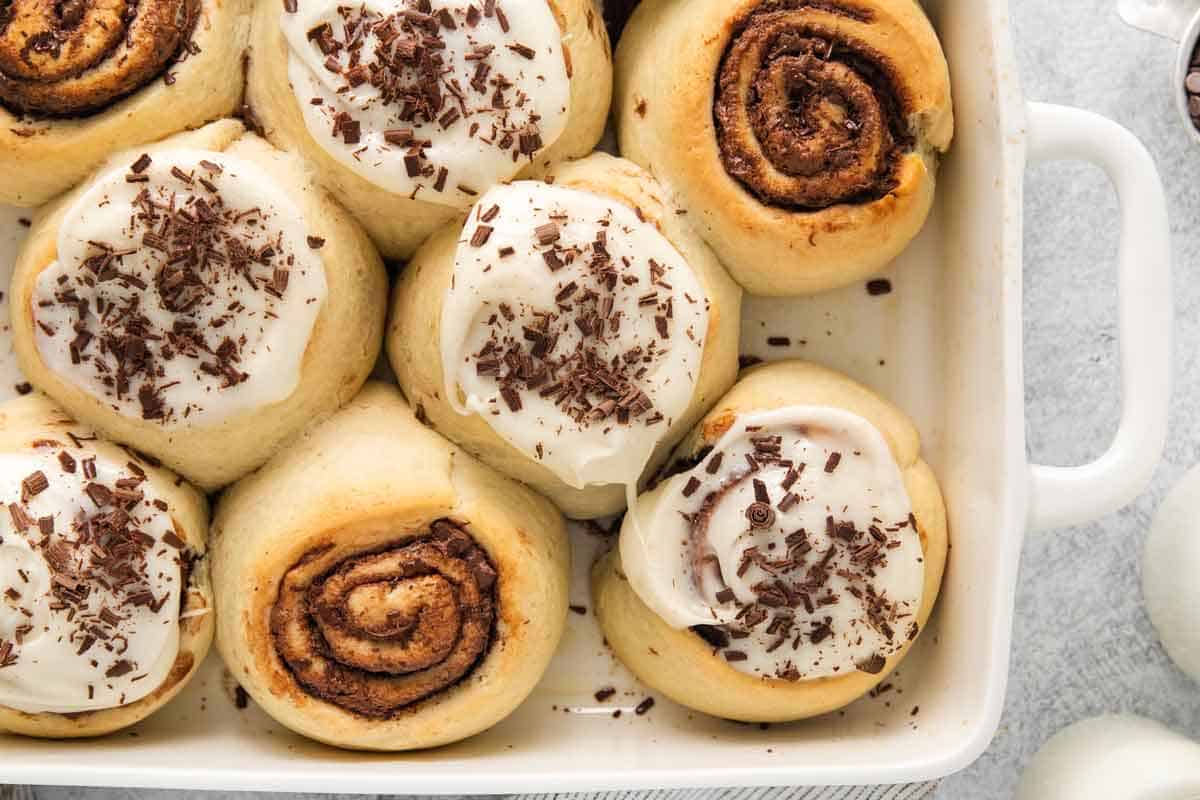 Easy Nutella Rolls made with sweet Hawaiian crescent dough