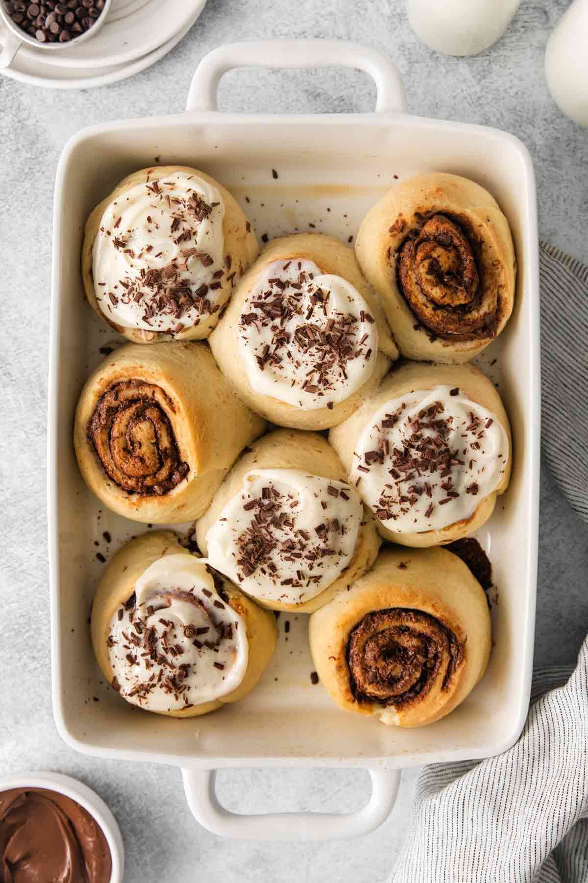 Nutella Twirls with Whipped Frosting