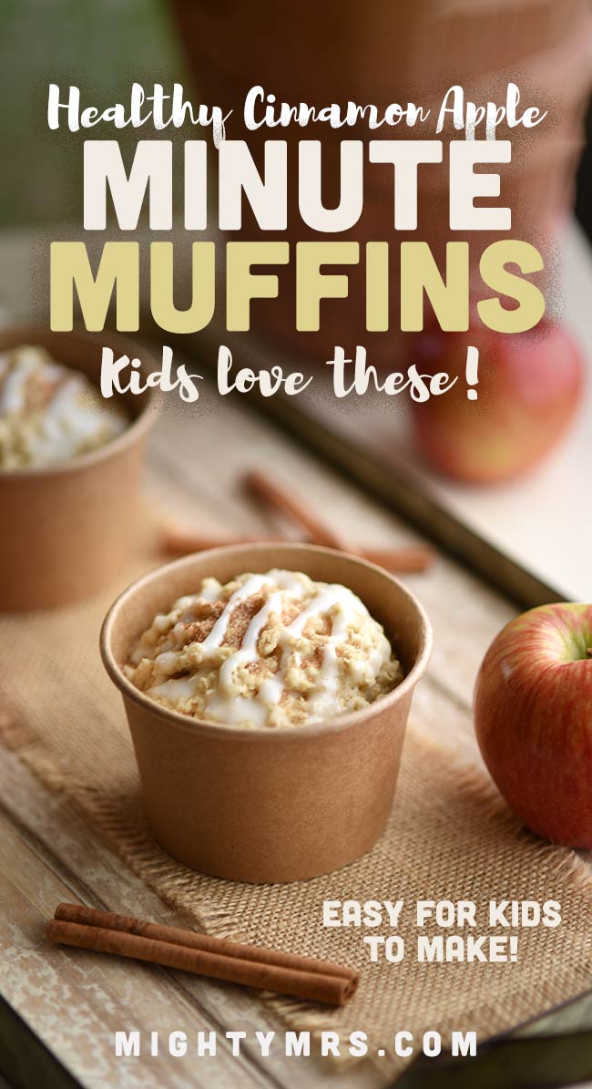 Apple Cinnamon Microwave Minute Muffins