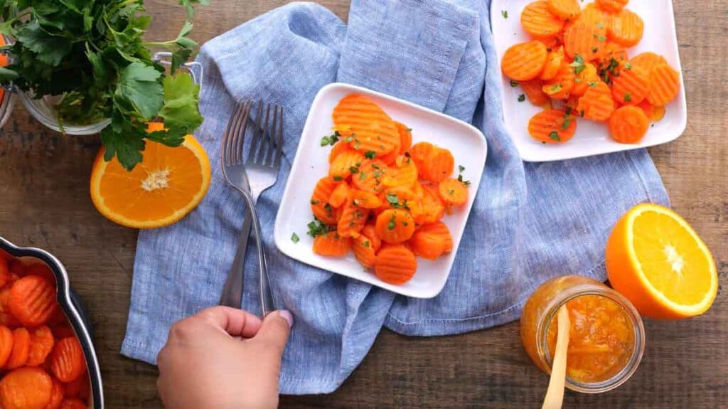 Orange Candied Carrots - Mighty Mrs