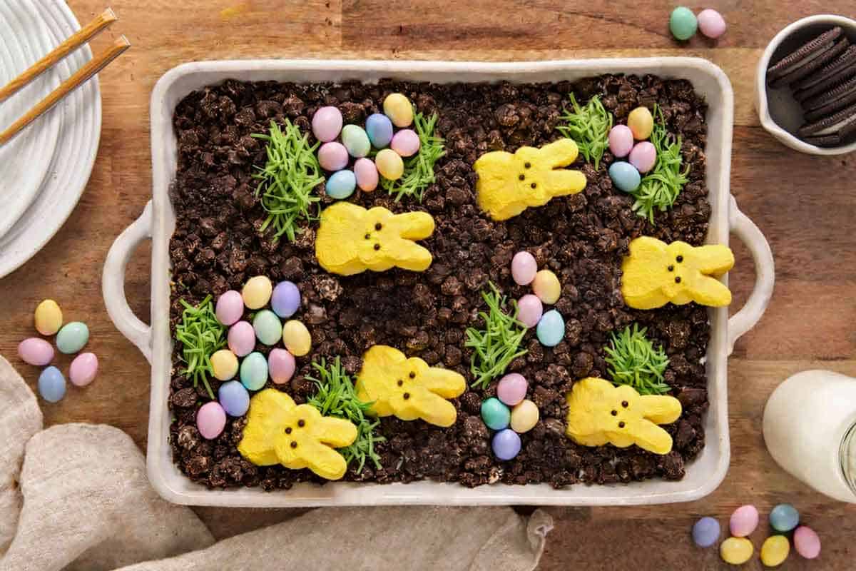Oreo Dirt Dessert for Easter