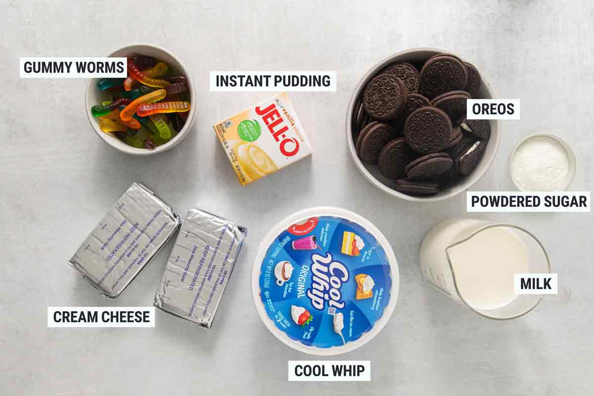 Oreo Dirt Dessert Ingredients