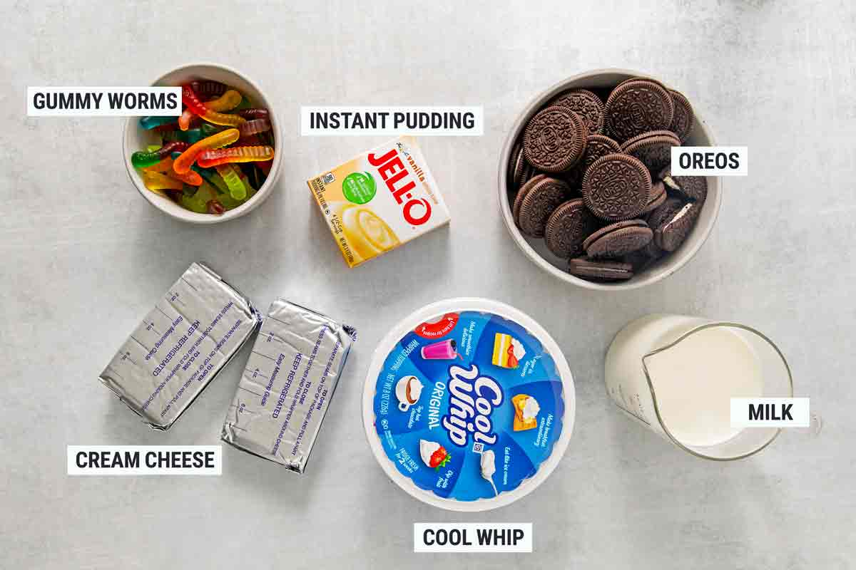Oreo Dirt Dessert Ingredients