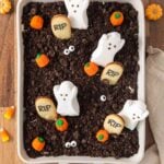 Halloween Oreo Dirt Cake Graveyard