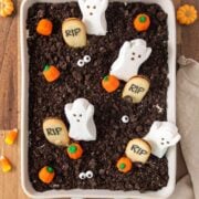 Halloween Oreo Dirt Cake Graveyard