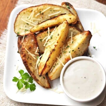 Baked Parmesan Ranch Potato Wedges