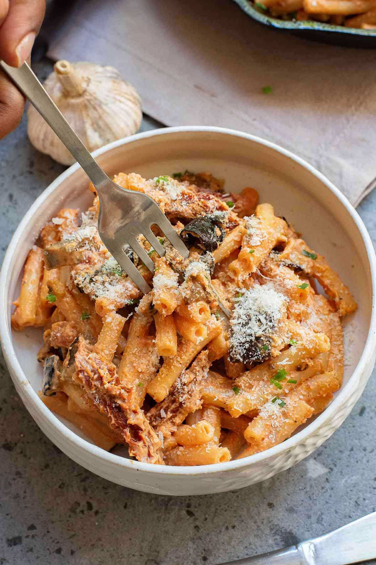 Easy Pasta alla Normal (Eggplant Pasta)