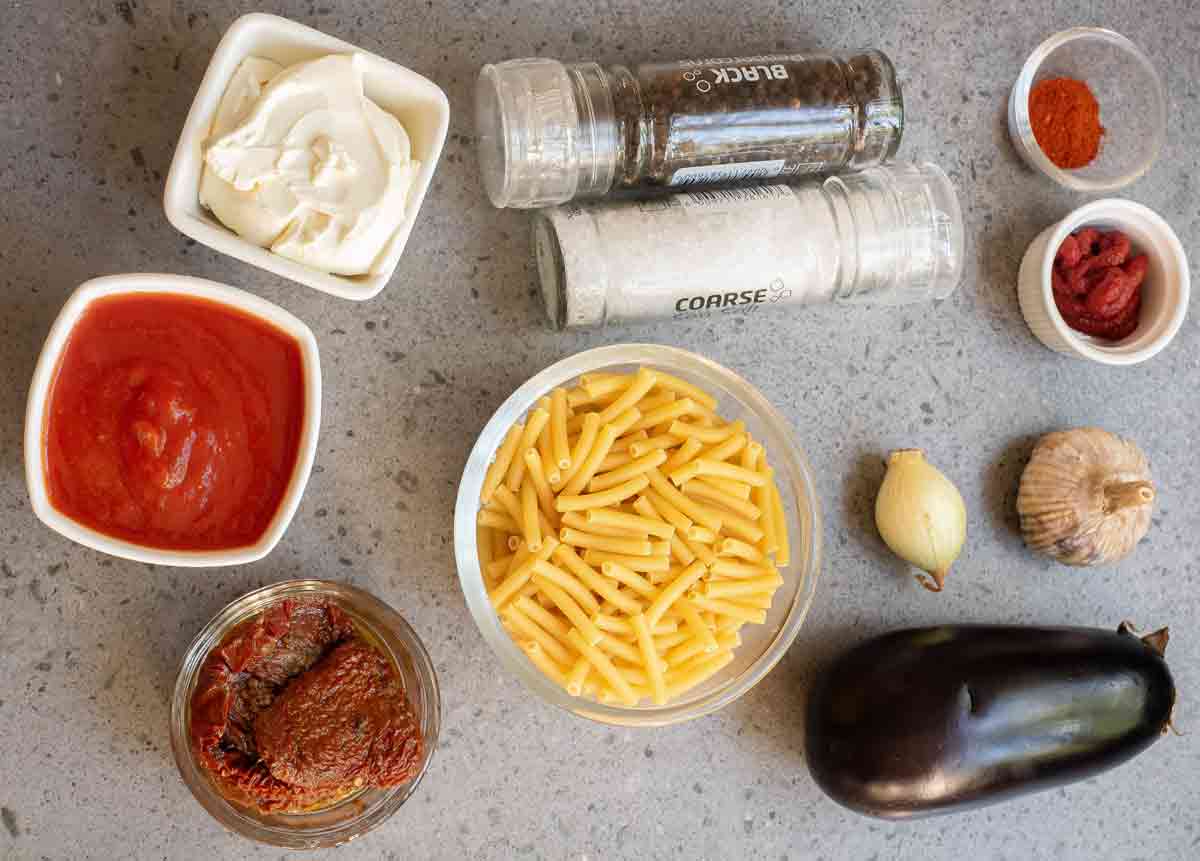 Pasta alla Normal (Eggplant Pasta) Ingredients