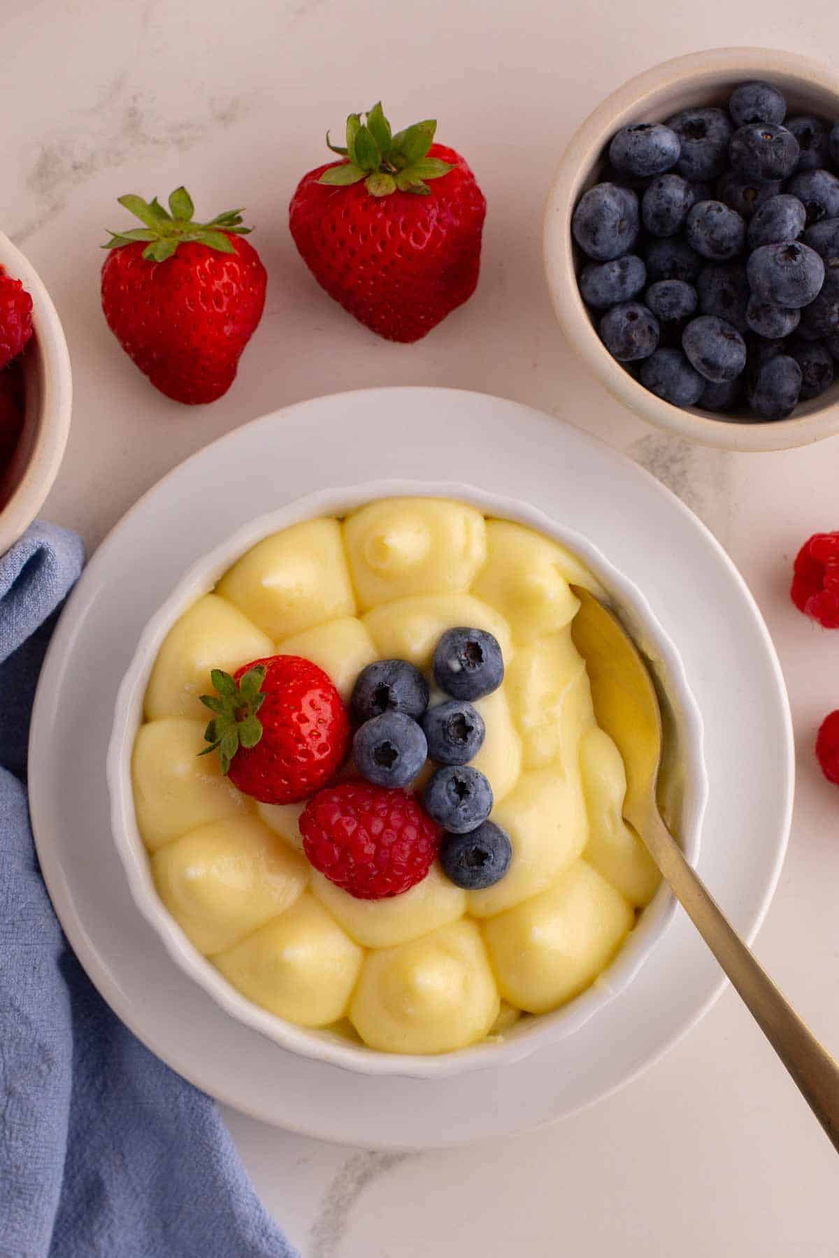 Pastry Cream with Berries