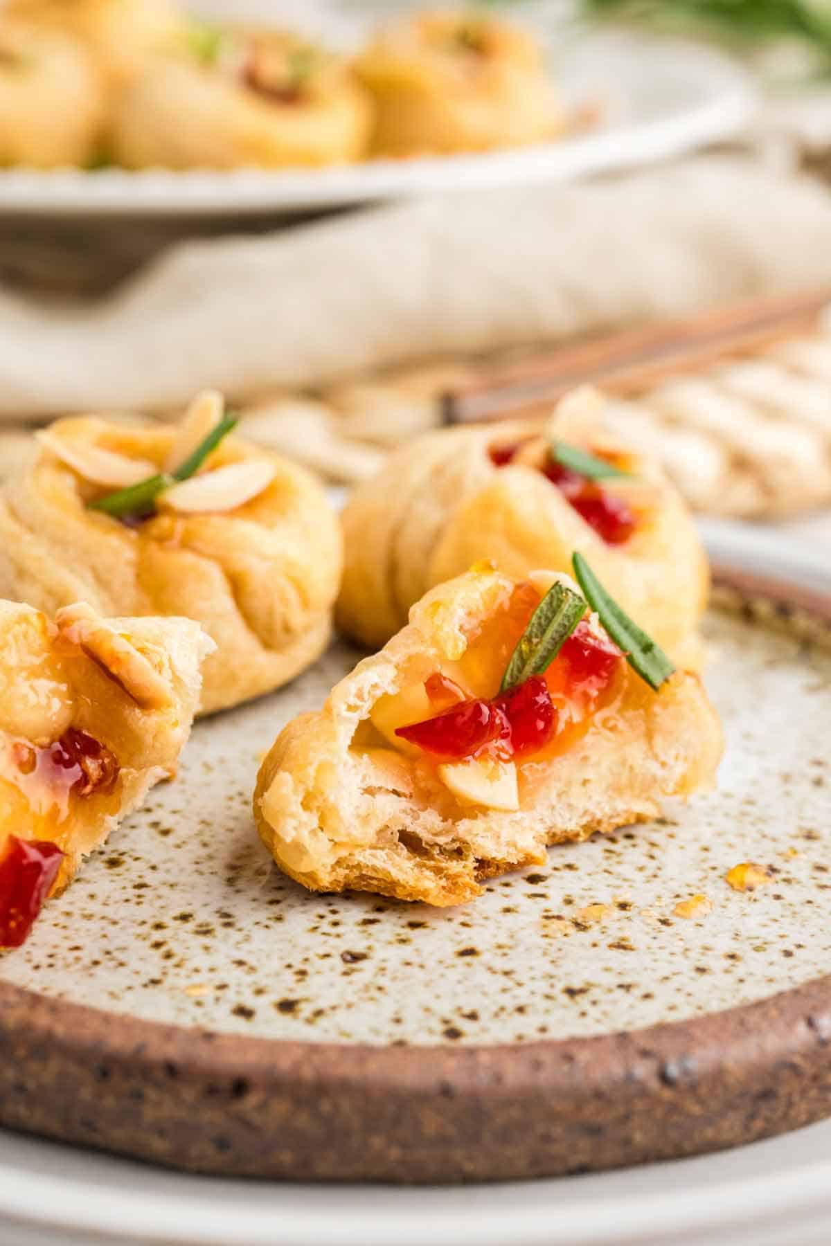 Pepper Jelly and Brie Knots