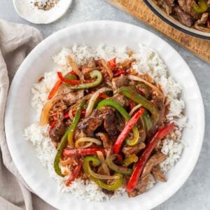 Pepper Streak Rice Bowl Dinner