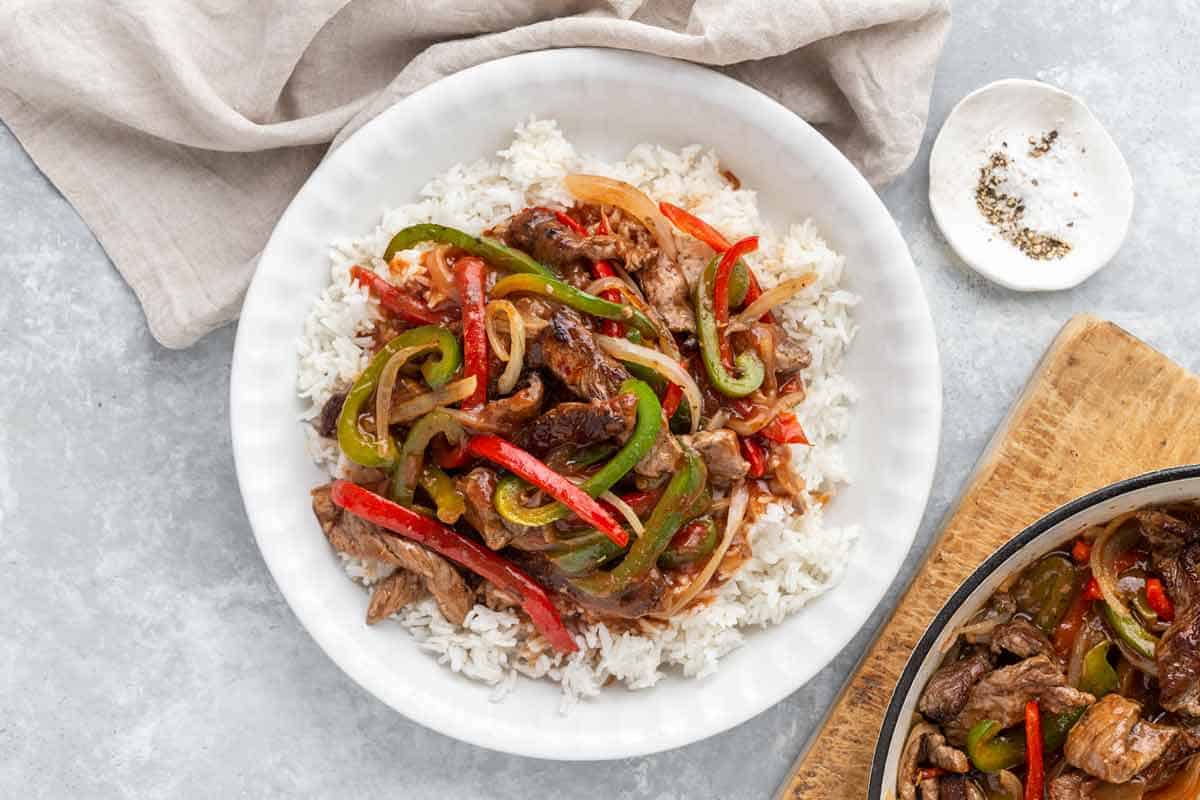 Pepper Streak Rice Bowl