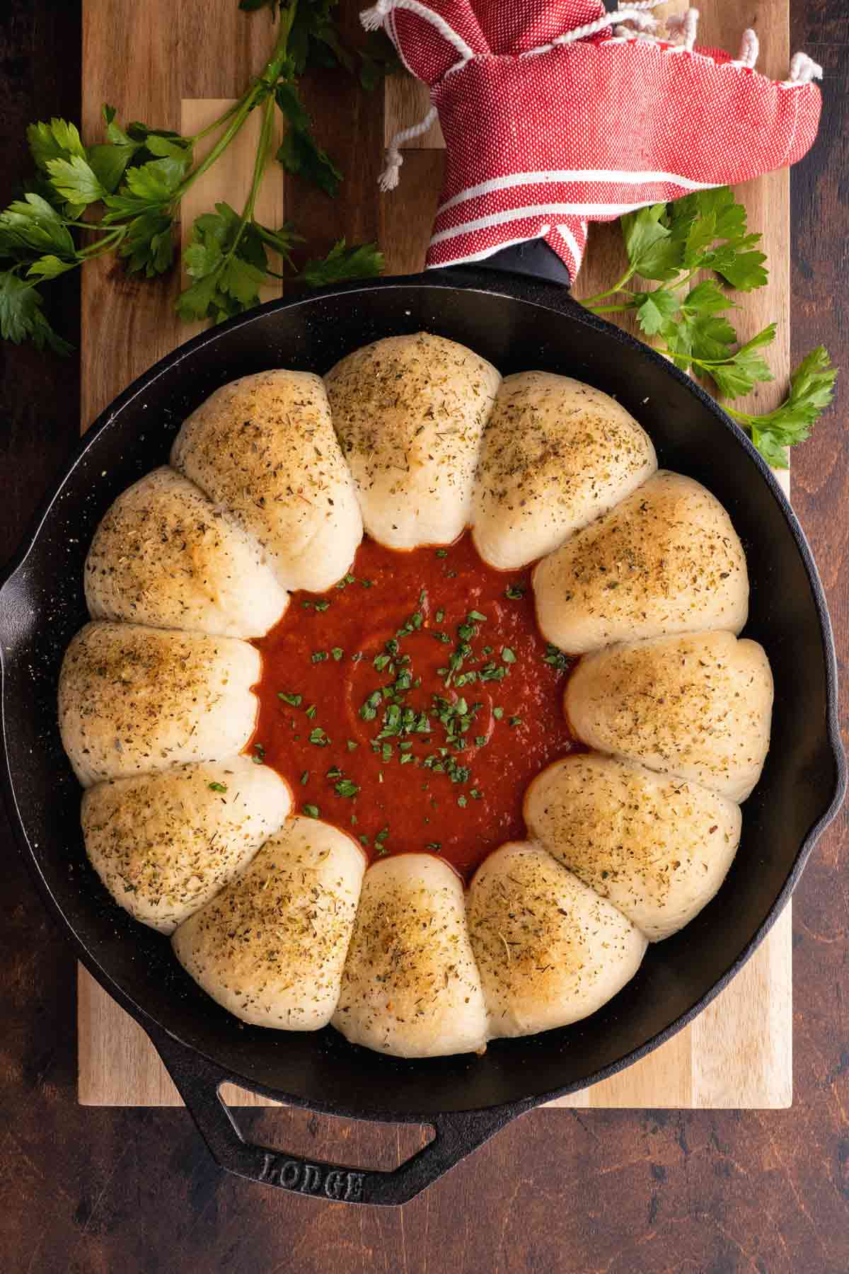 Pepperoni Balls with Marinara Sauce