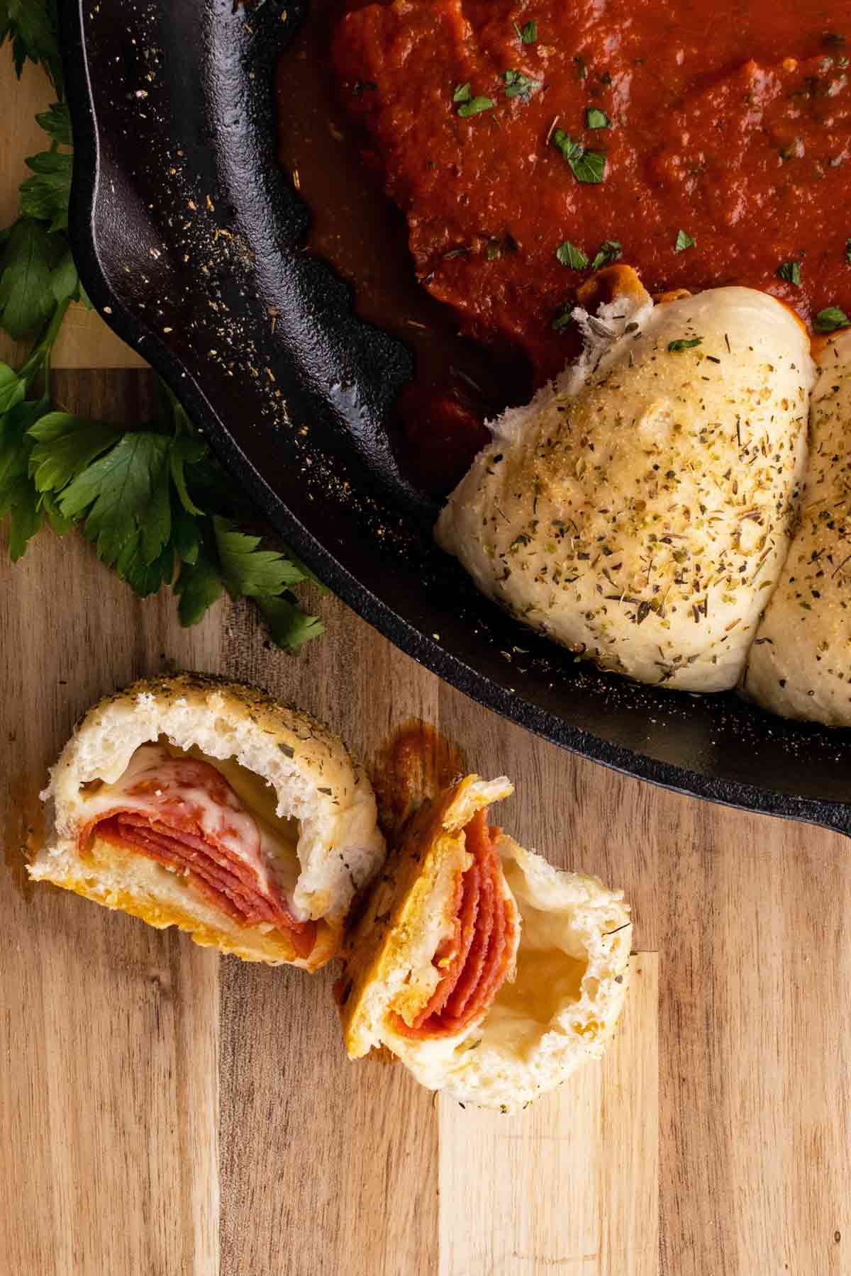 Pizza Dough Pepperoni Balls