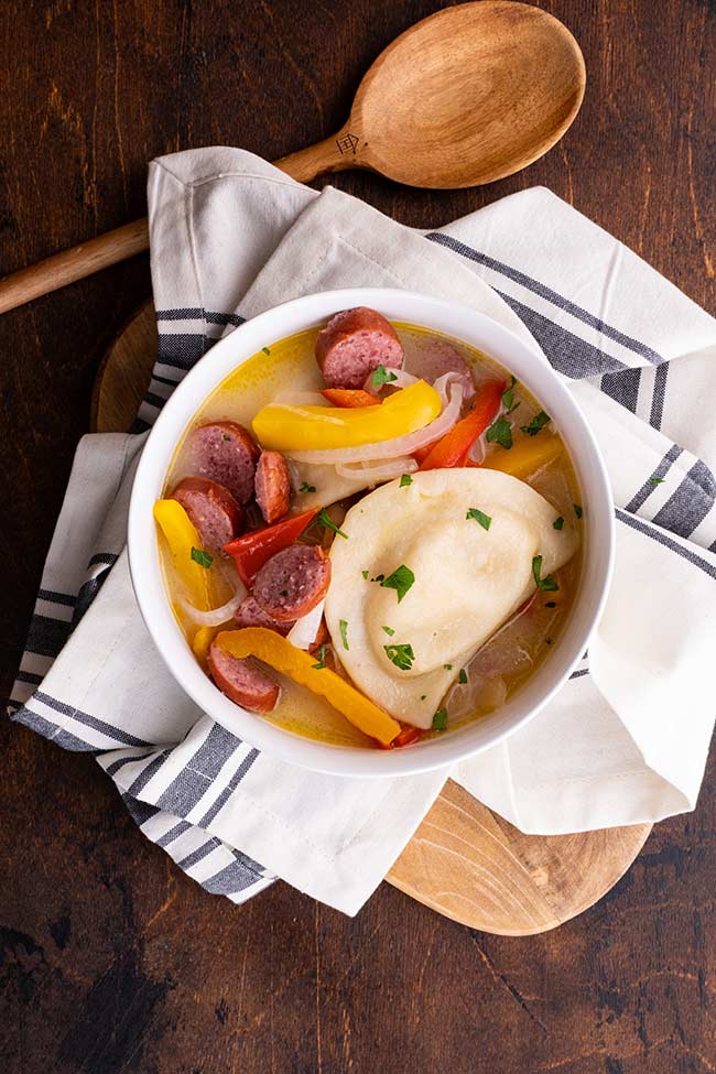 Pierogi Kielbasa Fall Soup