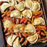 Sheet Pan Pierogies and Kielbasa